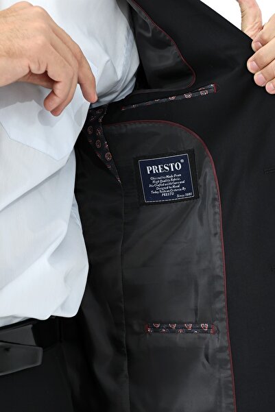 Presto 6 Drop Slimfit Men's Suit - Black 2125-001