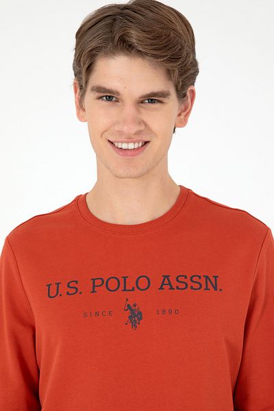 U.S. Polo Assn. Men's Regular Fit Crew Neck Tile Sweatshirt 50293362 -Vr031