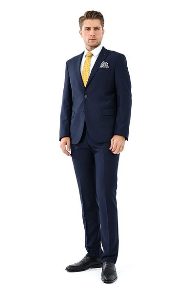 Presto بدلة Slimfit للرجال - 6 Drop Navy-2125-250