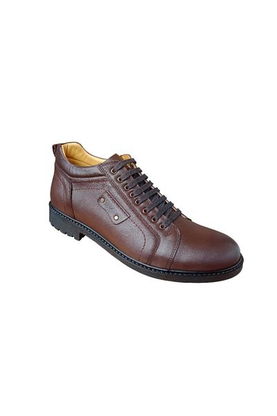 Luis Figo 4242 Genuine Leather Brown Top Quality Large Size Casual Winter Men's Boots