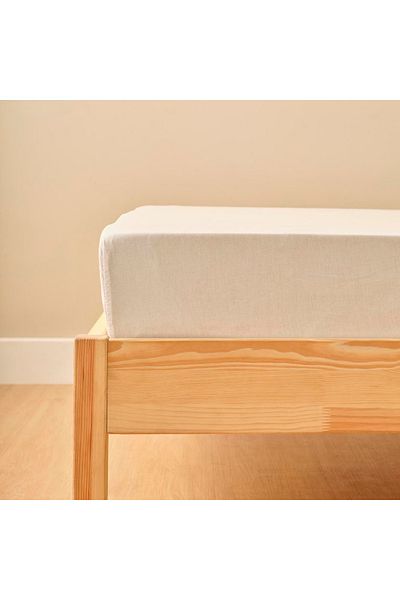 Bella Maison 100% Cotton Satin King Size Flat Sheet White (260X280 cm)