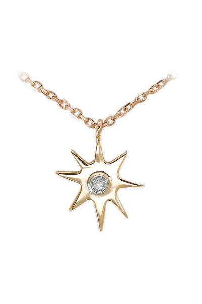 Ariş Pırlantalı Sembolü Kolye Adinkra