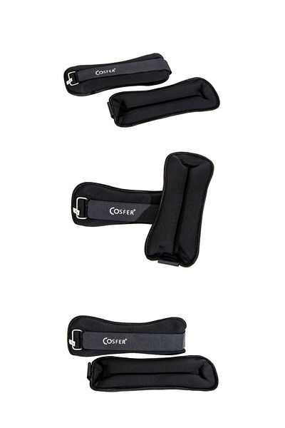 welcomein 2kg Neoprene Hand and Foot Weight for Fitness Cardio Running - 1Kgx2 Pieces