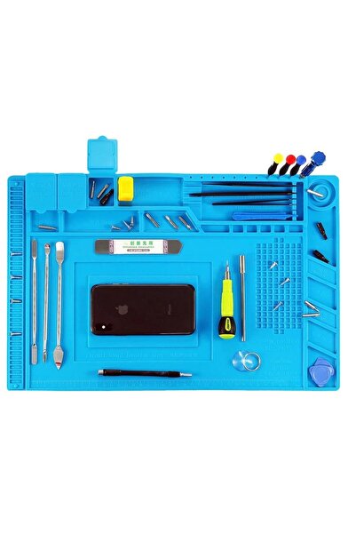 Hatfon Elektronik Silikon Çalışma Tamir Pedi S160 450x300mm Isıya Dayanıklı Manyetikli