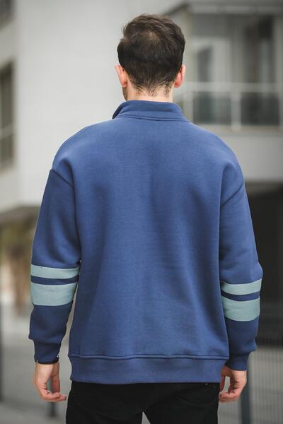 Oksit Babar Uc Yarn На флісі вишитий комір на блискавці на підставці з великим коміром чоловічий світшот