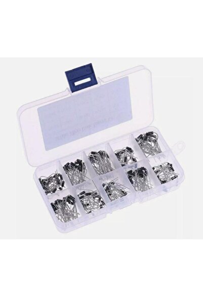 Genel Markalar 100 Parça Diyot Seti 10 Farklı Değerde DO-41 Kılıf Şeffaf Çantada