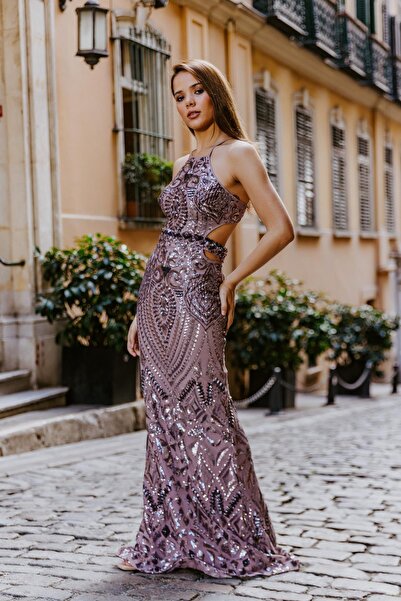 MAXXE 5726PAY PAYETLİ ABİYE ELBİSE