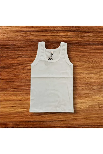 Panda Kiddo Boy's Wide Strap Ribbed Tank Top 6 Pack