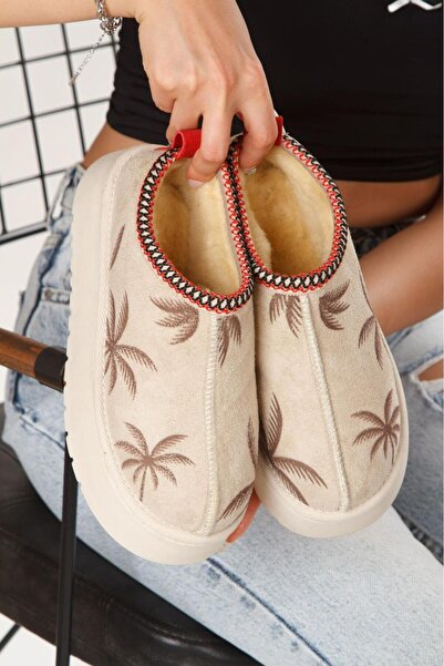 NILOO COPY - Μίνι μποτάκια Nilo Design Γυναικεία Tan Suede Flat Shearling