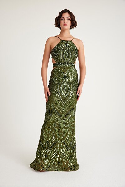 MAXXE 5726PAY PAYETLİ ABİYE ELBİSE