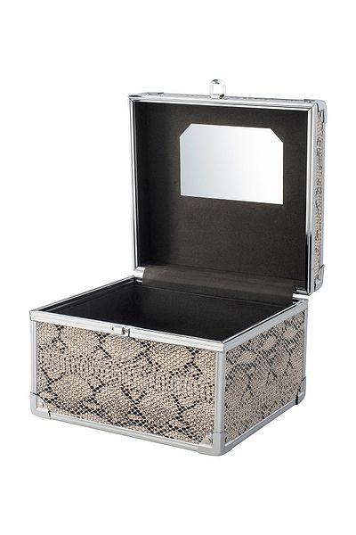 Bianca Bella Metal Accessories and Makeup Bag Snake Patterned Sn-80743