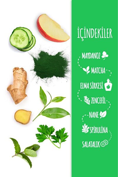 Herby Fit Matcha Shot 24'lü Paket Formda Kal Bitki Bazlı Içecek 60 ml