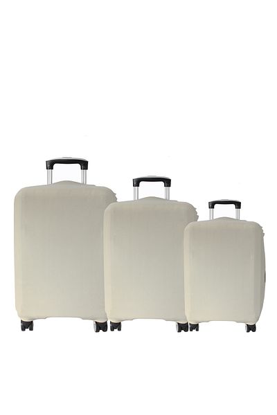 MY SARACİYE My Beige Large, Medium, Cabin Size Saddler Suitcase/Luggage Case Set