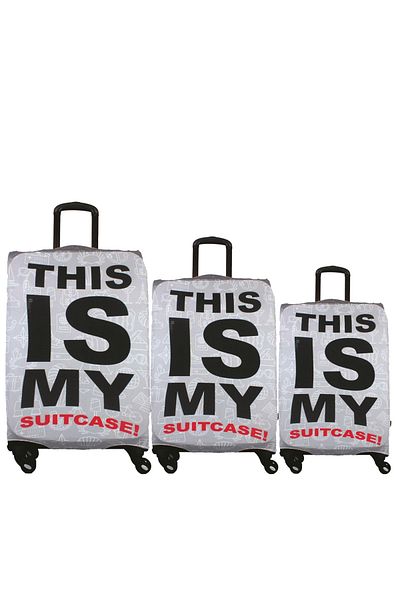MY SARACİYE My 13 - This Is My Wardrobe Suitcase and Suitcase Cover Set, Large, Medium and Cabin Size