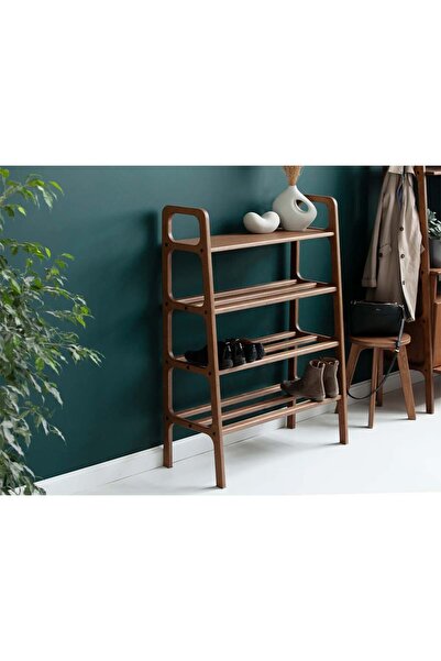 Woodesk Faro, Ahşap, Ayakkabılık Ve Raf Sistemi, 115x75, Ceviz Renk, Cpt4728-75