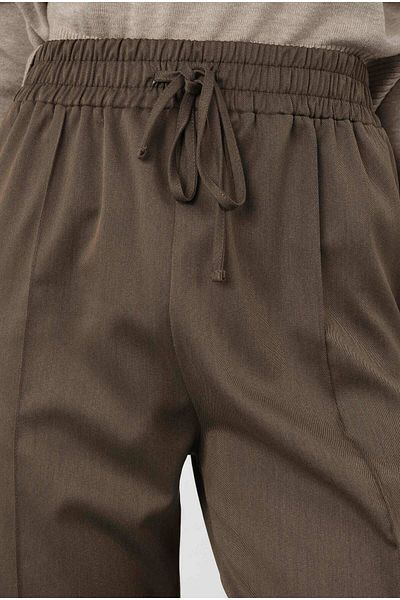 HEQA Pantaloni cu modele de coajă de nuc cu cusături