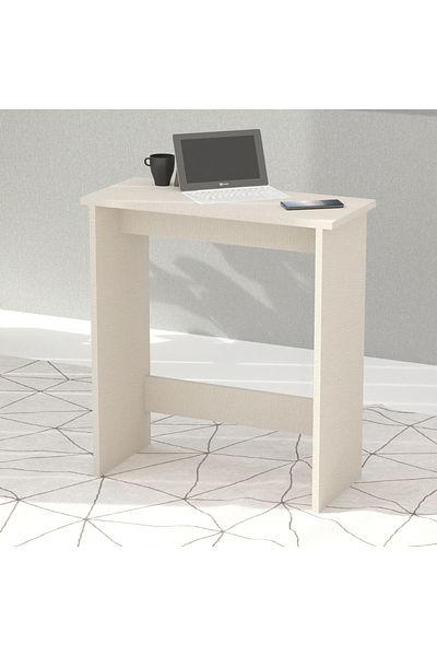 Mahmayi Study Desk with Foot Rest Support, Executive Desks Ideal for Home and Office - Light Grey