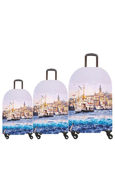 MY SARACİYE My 33 Eminönü - Set de huse pentru valiză și valiză mare, medie și de cabină