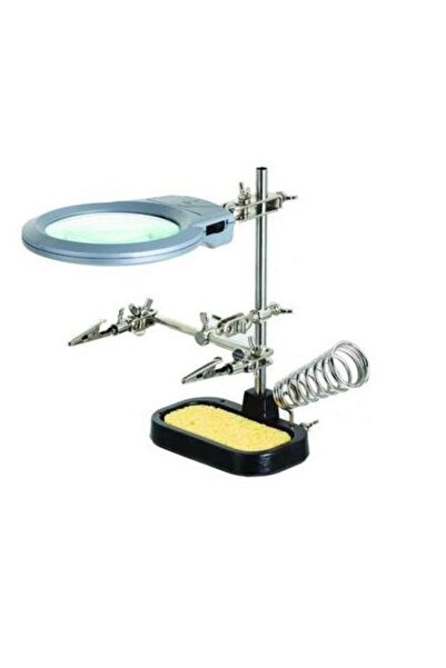 Class Mg-05 حامل مكواة لحام من اليد الثالثة، حامل مكبر عدسة 2x، 3. اليد