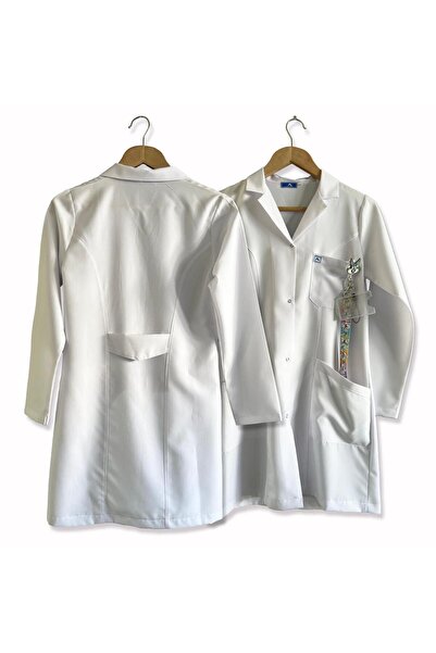 AtakUniform BÜYÜK BEDEN KADIN BEYAZ DR.ÖNLÜĞÜ