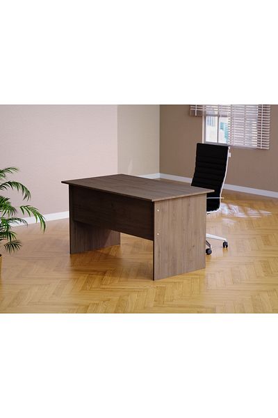 Mahmayi MP1 160x80 Writing Table With Hanging Pedestal - Brown