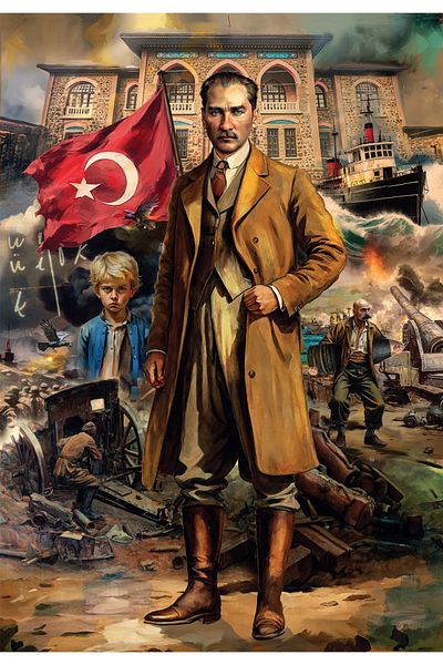 Anatolian Puzzle 260 Piece XL Jigsaw Puzzle - Ataturk Epic 3351