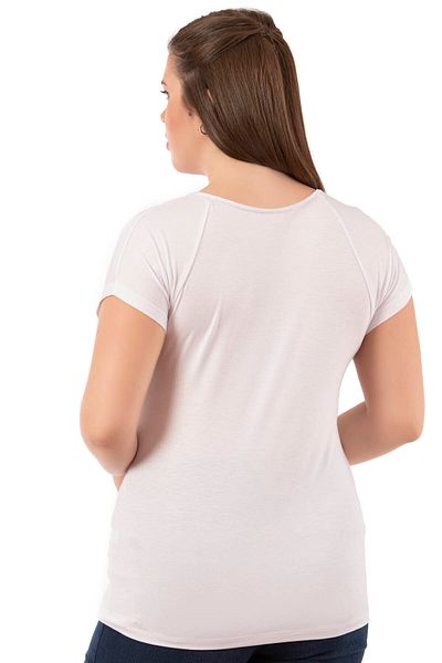 ÖZKAN underwear Özkan 27135 - Ελαστική και άνετη κοντομάνικη μπλούζα βισκόζης σε μεγάλο μέγεθος