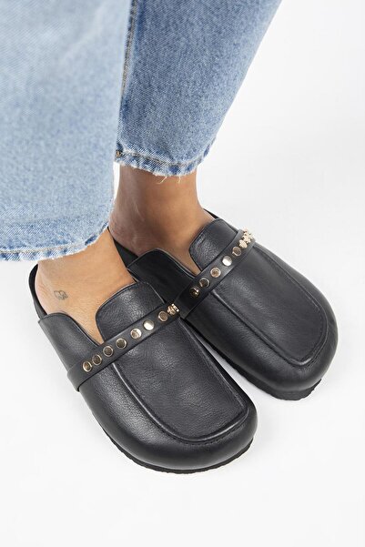 Manijero Γυναικείες παντόφλες Trock Sabo από γνήσιο δέρμα Bonita 2