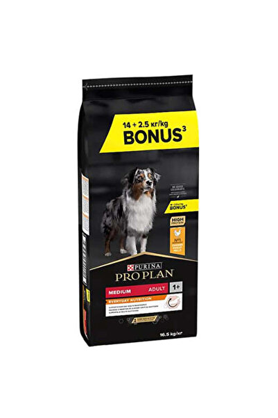 Pro Plan Medium Adult Tavuklu Yetişkin Köpek Maması 14+2.5 Kg