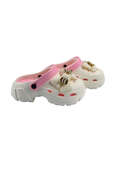 Sia Çanta A Quality Light and Comfortable Crocs Slippers - Stoned Decorated, Butterfly Pattern and Bow
