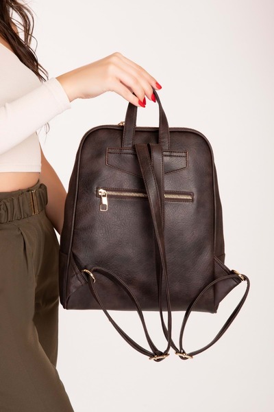 Gondol Rucsac casual elegant pentru femei ald.1025 maro