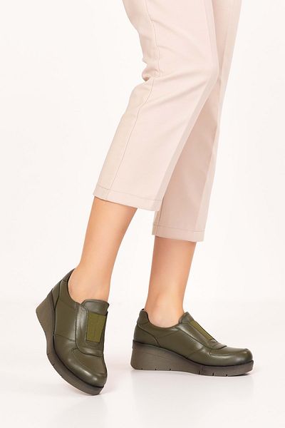Gondol Pantofi din piele naturală cu tălpi anatomice și elastice confortabile - Elnr.5866