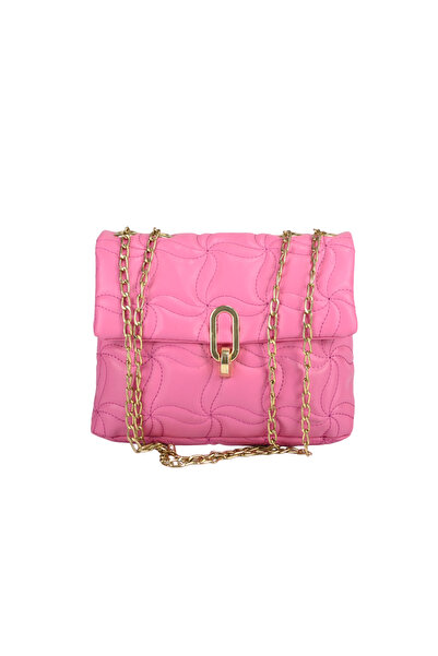 Sia Çanta Kapitone Desenli Zincir Askılı Kılitli Aksesuar Kapaklı Iç Orta Göz...