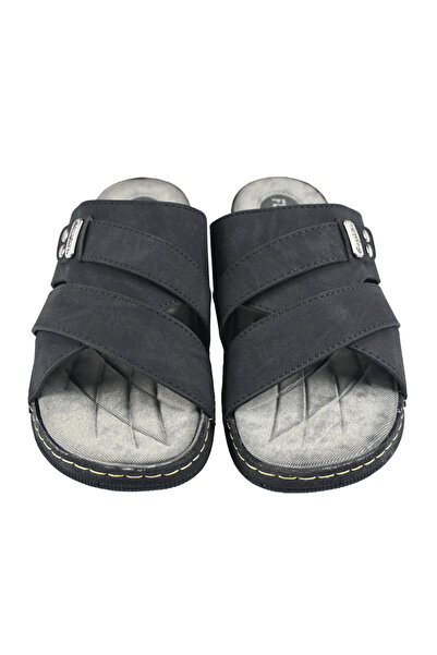 Sia Çanta Sia Men's Slippers - Comfortable Nubuck Quality, Orthopedic Sole an...