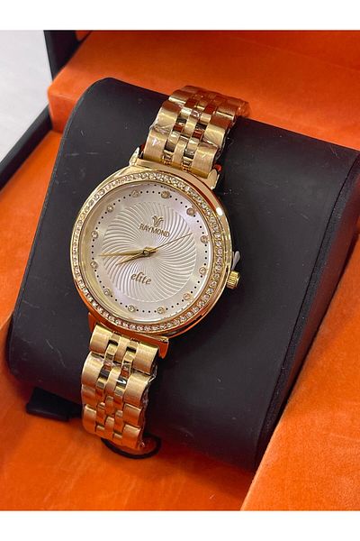 Raymond Gold Steel Cord Women's Wristwatch