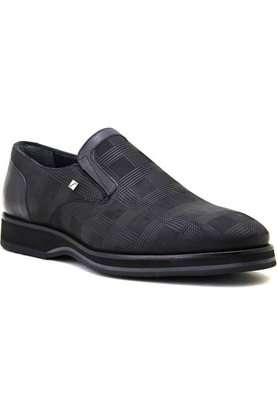 Fosco Men's Genuine Leather Patterned Classic Shoes 3130