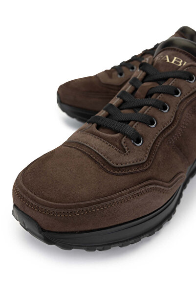 FABI Erkek Hakiki Deri Kahverengi  Sneakers & Spor Ayakkabı