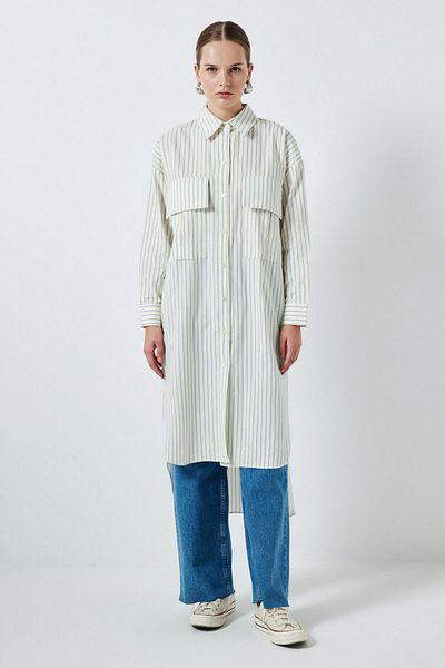 Touché Privé STRIPED LONG SHIRT