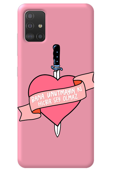 WANNA PROTECT Samsung A51 Pink Velvet Inside Don'T Forget Girl Power Patterne...