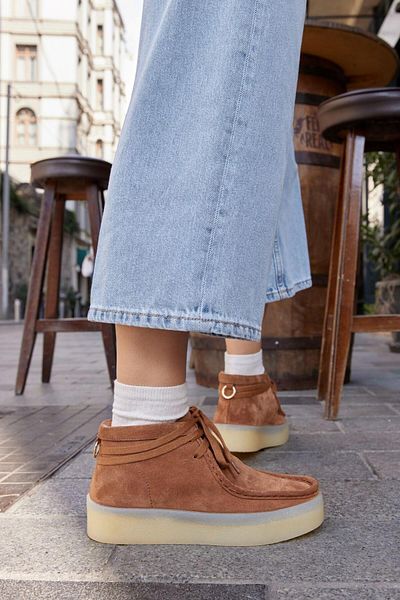 NILUFARR Γυναικείες μπότες με κορδόνια Amber Tan Γνήσιο Suede