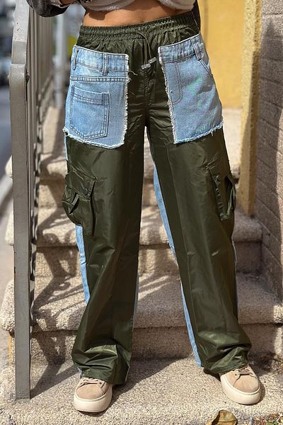 Modalook Khaki Colored Design Jeans