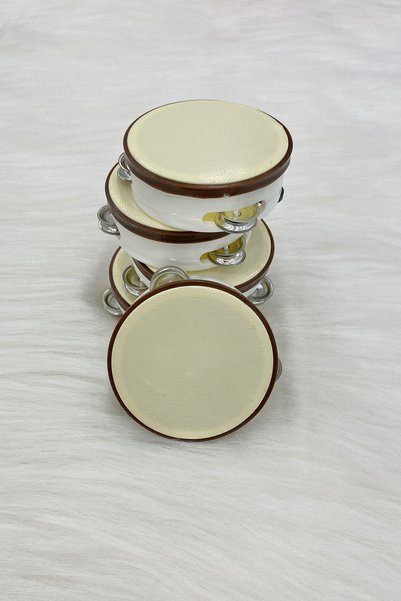 ZEYMERADE Gift Small Magnet Magnet Tambourine, Wedding Engagement Nikah Henna Circumcision Birth Promise Bride 10 Pieces