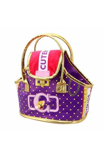 Sunman Cutekins Plush Dog with Carry Bag
