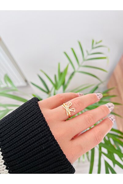 RM Bijuteri الزركون حجر القوس نموذج النحاس حلقة قابلة للتعديل