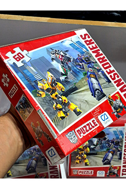 srt toys OYUNCAK PUZZLE 60 PARÇA TRANSFOR resimli 21X19cm  Karakter Puzzle