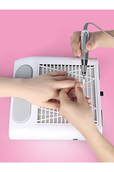 Misyul Tırnak Toz Toplama Cihazı, Protez Tırnak & Manikür Tırnak Toz Toplayıcı Cihaz Beyaz