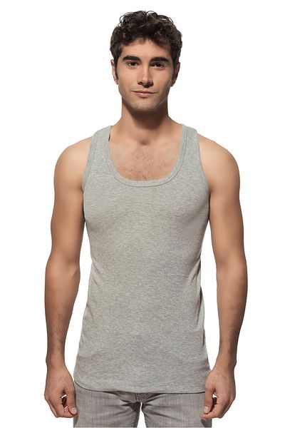 ÖZKAN underwear Özkan 0113 3 Pack Boy Rib 100% Cotton Waiter Boy Flexible Comfortable Thick Strap Athlete