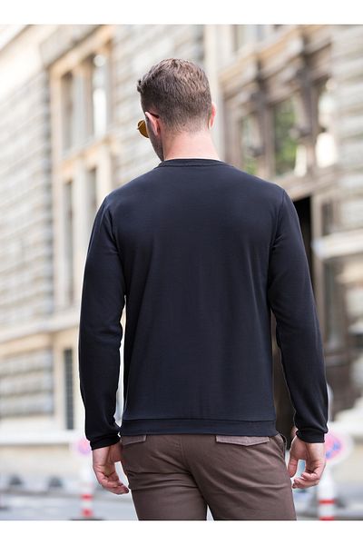 Masimar Men's Jacquard Crew Neck Sweatshirt