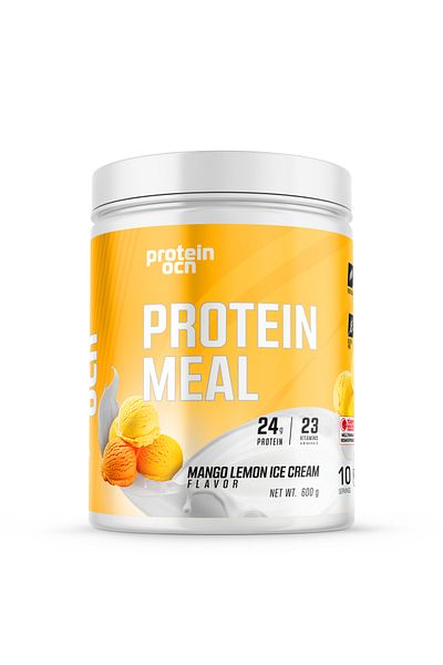 Proteinocean Mango Lemon Ice Cream - Protein Food Powder - 600g - 10 Servings