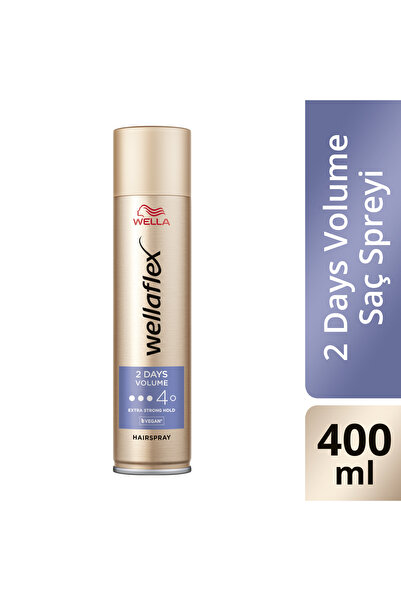 Wella Wellaflex 2 Days Volume 2 Gün Boyunca Hacim Veren Saç Spreyi Extra Strong Hold  400 ml - 4/5 Hold